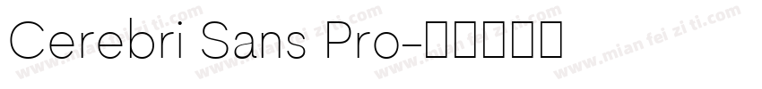 Cerebri Sans Pro字体转换